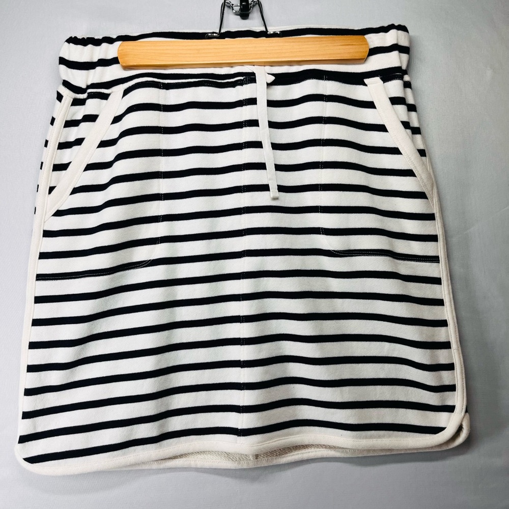 Talbots Black and White Striped Mini Skirt‎